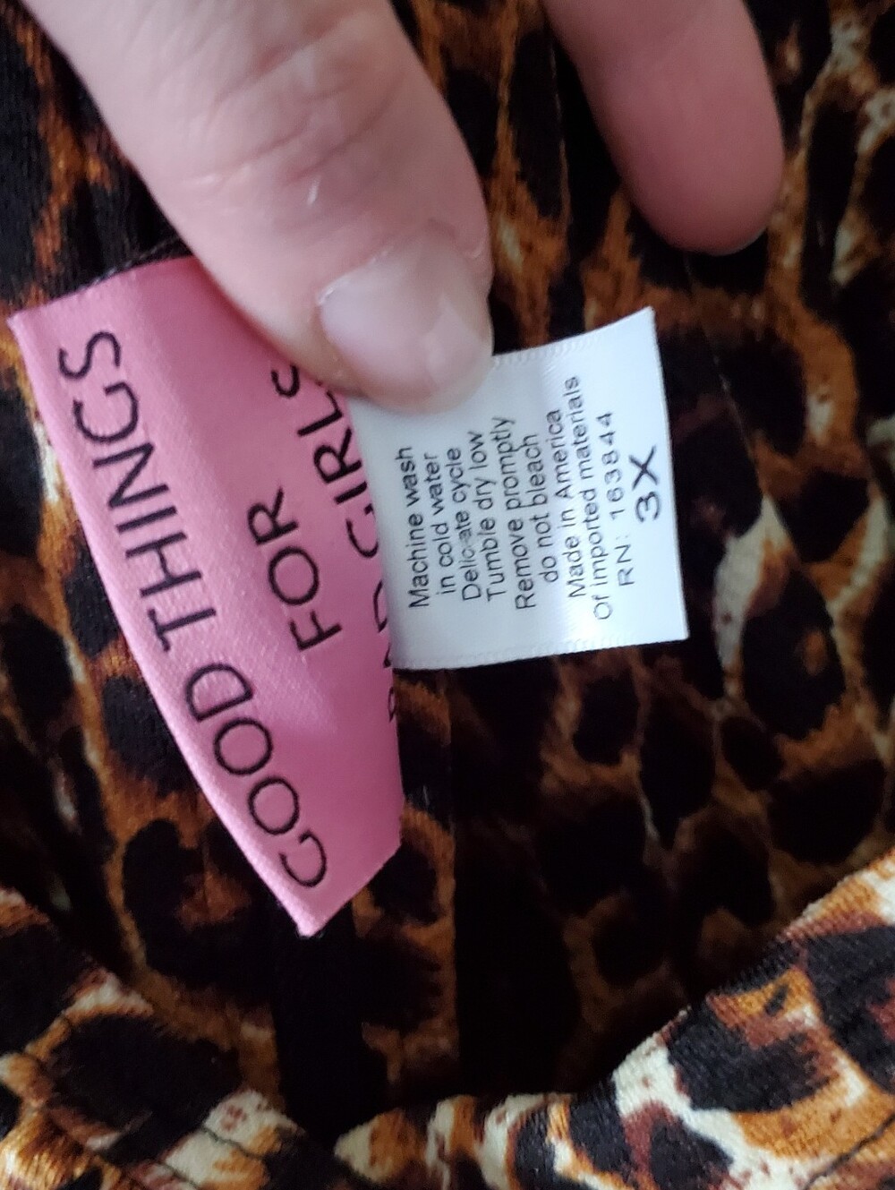 Vixen by Micheline Pitt Vintage Leopard Print Ingenue Dress, Size 3X GUC - Picture 5 of 9